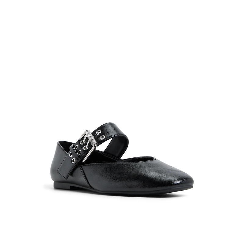 Azurra Noir Femmes Ballerines | Boutique Spring Canada