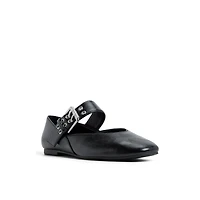 Azurra Noir Femmes Ballerines | Boutique Spring Canada