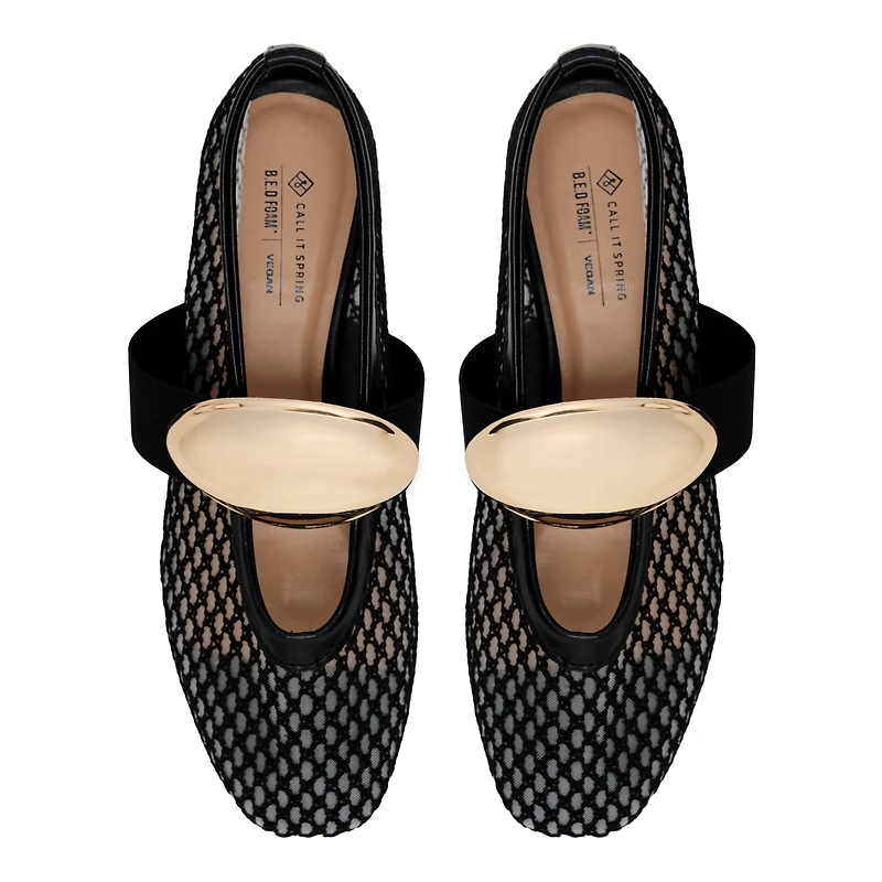 Berkely Open Black Women's Ballerinas