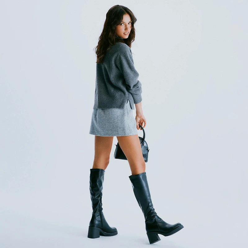 Britnay Noir Femmes Bottes hautes | Boutique Spring Canada