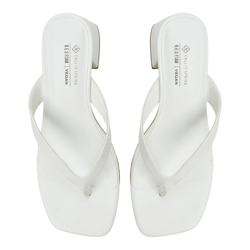 Calii White Women's Open-toe