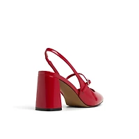 Coquettte Bright Red Women's Block Heels