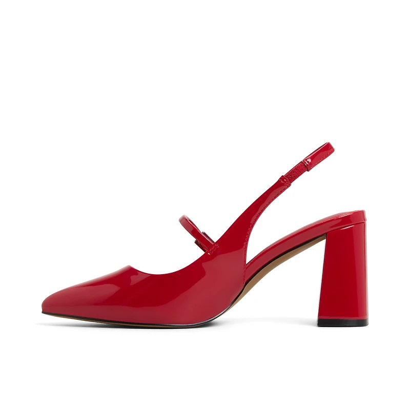Coquettte Bright Red Women's Block Heels
