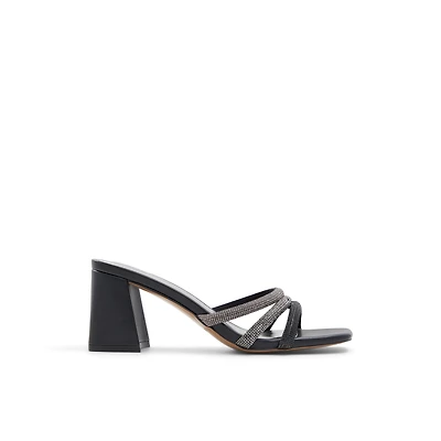 Crown Noir Femmes Talons moyens | Boutique Spring Canada