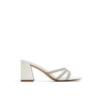 Crown White Overflow Women's Heeled mules