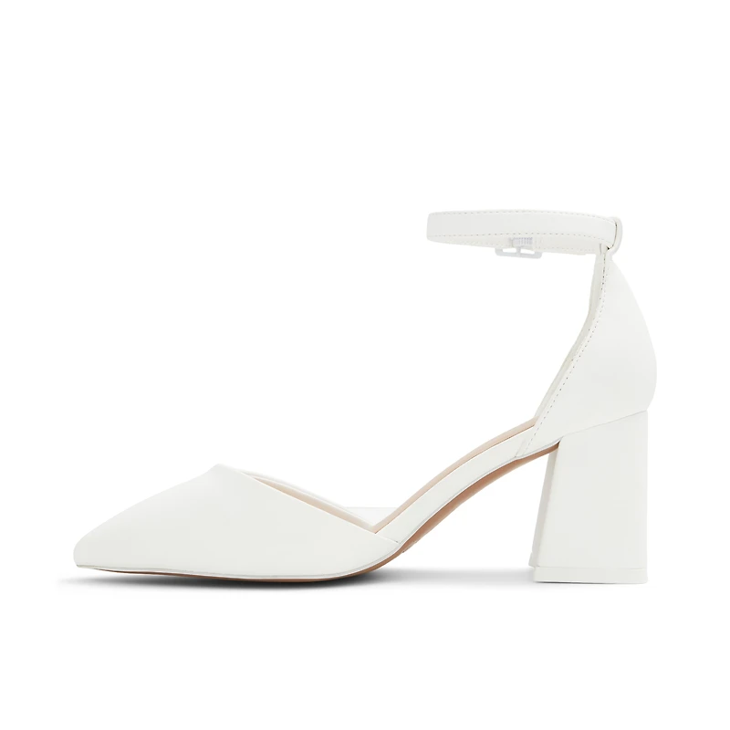 Daliaa White Women's Block Heels