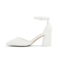 Daliaa White Women's Block Heels