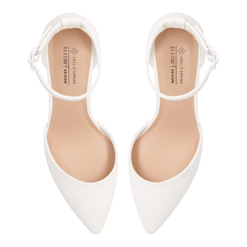 Daliaa White Women's Block Heels