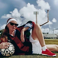 Davi Red Women's Retro Sneakers