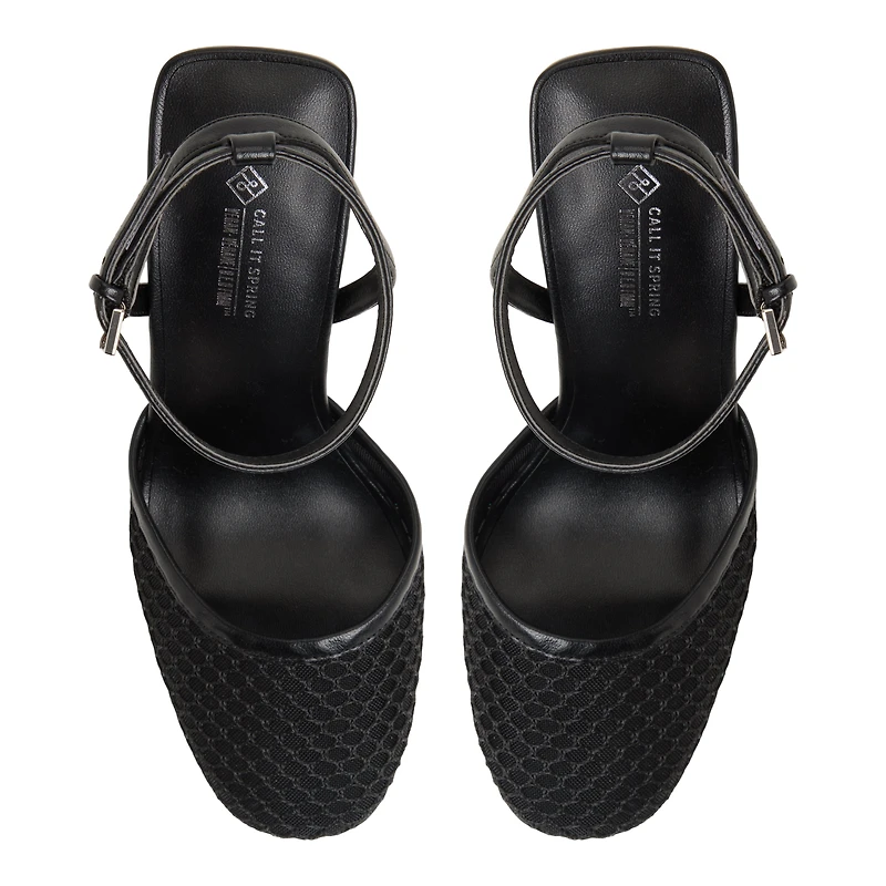 Demiie Open Black Women's Pumps