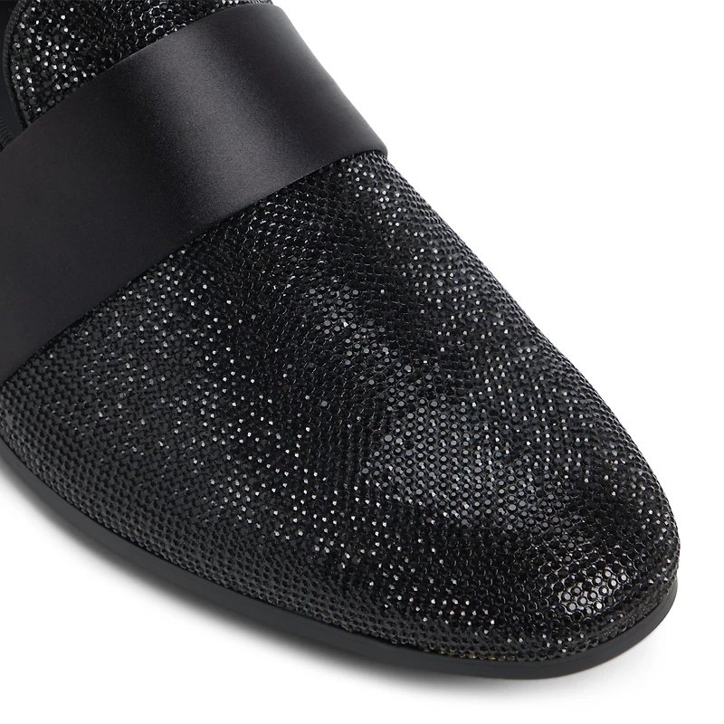 Dorion Black Synthetic Heavy Pebble Men's Loafers