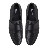 Dorion Black Synthetic Heavy Pebble Men's Loafers