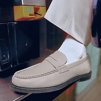 Dumont Beige Hommes Mocassins | Boutique Spring Canada