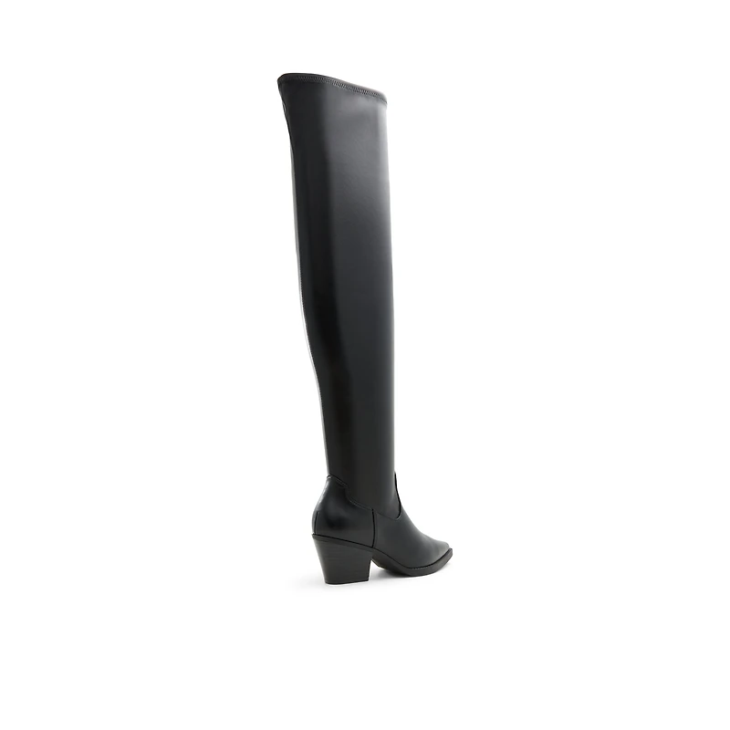 Elloise Noir Femmes Bottes au dessus du genou | Boutique Spring Canada