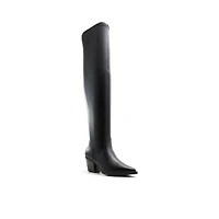 Elloise Noir Femmes Bottes au dessus du genou | Boutique Spring Canada