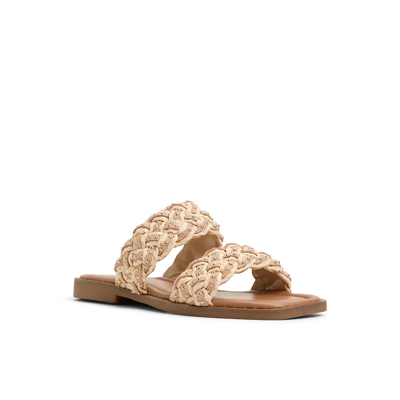 Eloiisa Beige Moyen Femmes Claquettes | Boutique Spring Canada