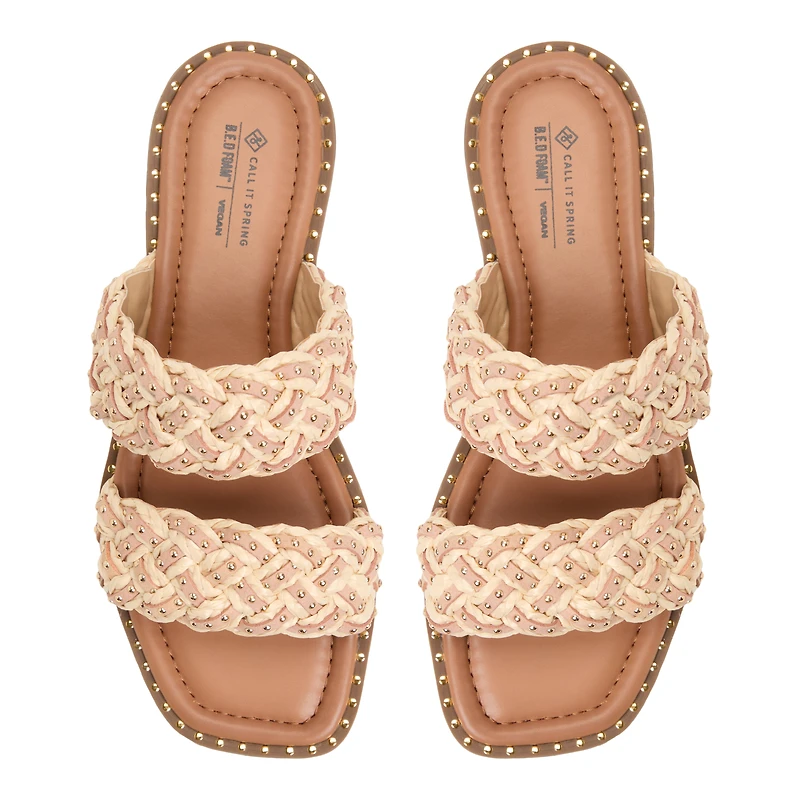 Eloiisa Beige Moyen Femmes Claquettes | Boutique Spring Canada