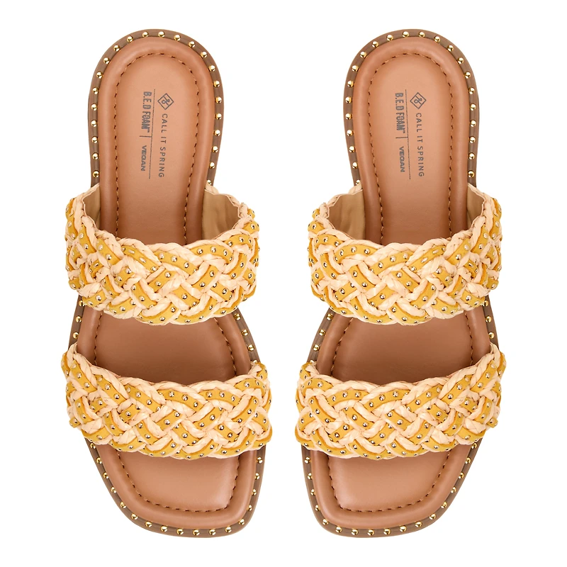 Eloiisa Light Yellow Women's Slides
