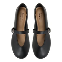 Elyiaa Black Synthetic Smooth Women's Ballerinas