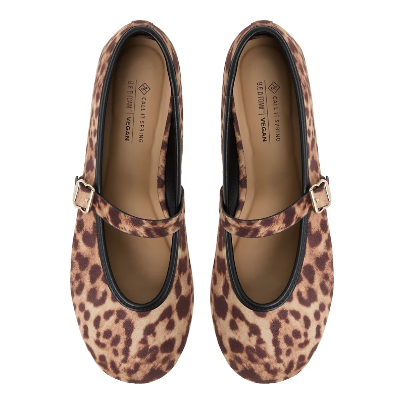 Elyiaa Brown Overflow Women's Ballerinas