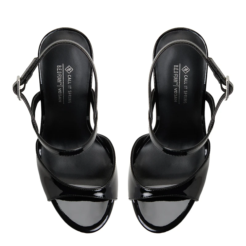 Fiercee Black Women's Platform Sandals