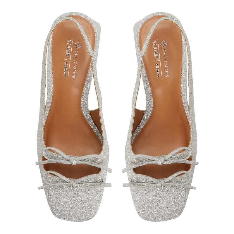Fille Silver Women's Kitten heels