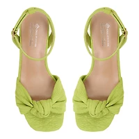 Florrence Bright Green Women's Low-mid Heels
