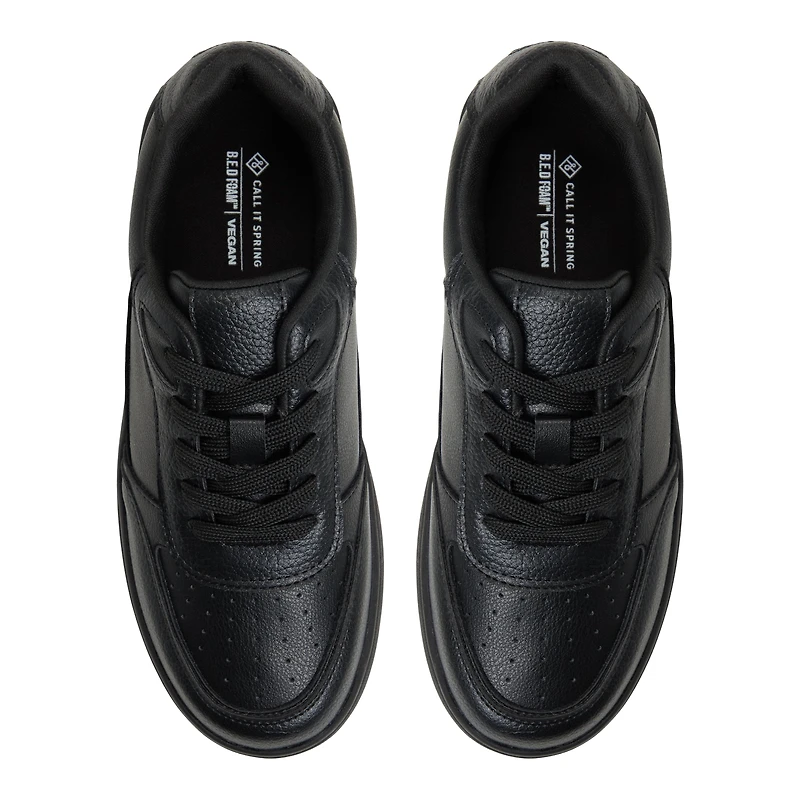 Freshy Black Women's Lace Up Sneakers