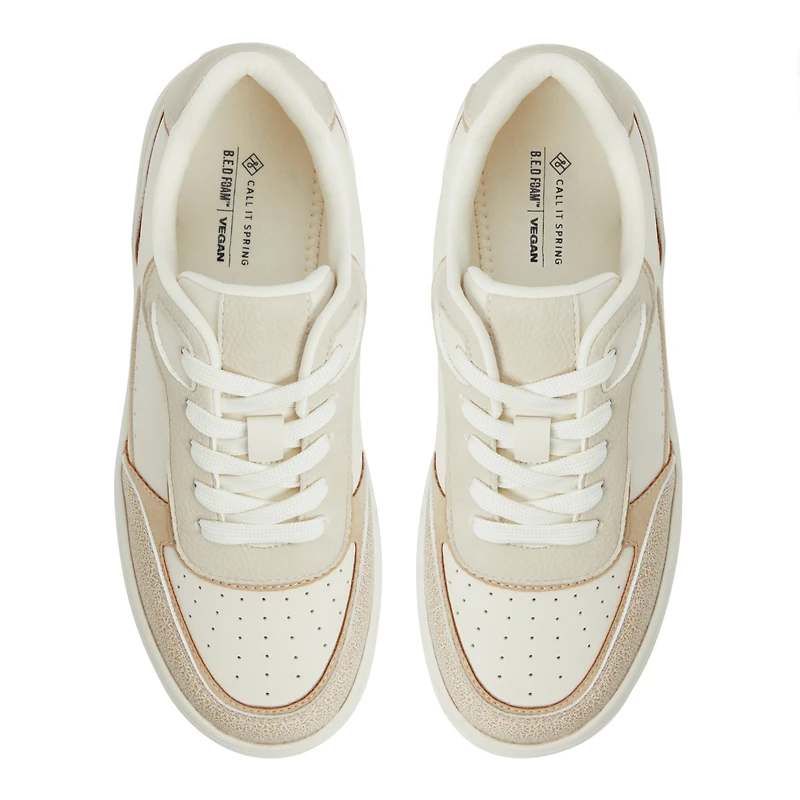 Freshy Open Beige Women's White Sneakers