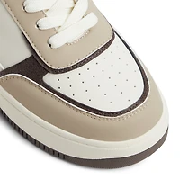 Freshy Brown Overflow Women's White Sneakers
