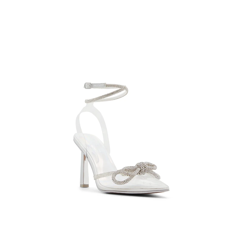 Galaa Silver Women's Lace up heels