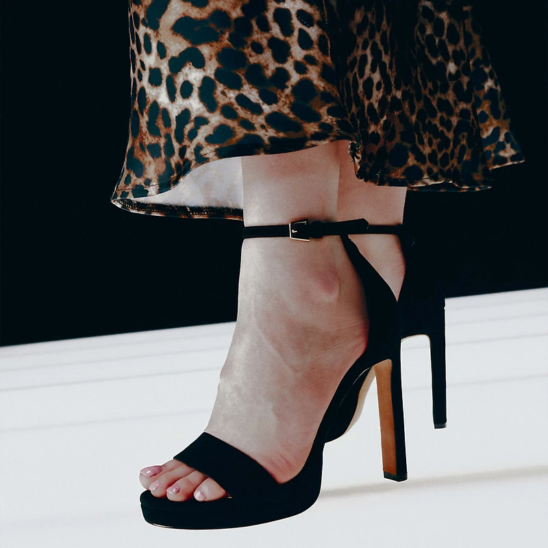 Gemmma Noir Femmes Talons plateforme | Boutique Spring Canada