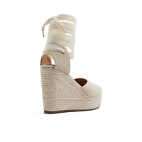 Goldiie Naturel Ouvert Femmes Talons compensés | Boutique Spring Canada