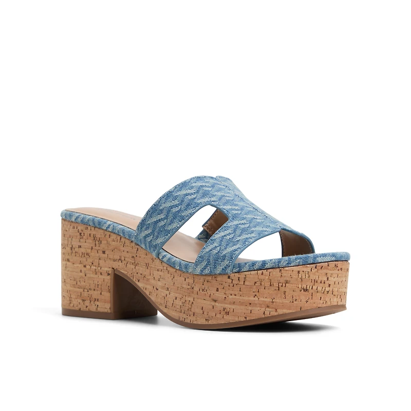Halerria Bleu Ouvert Femmes Mules | Boutique Spring Canada