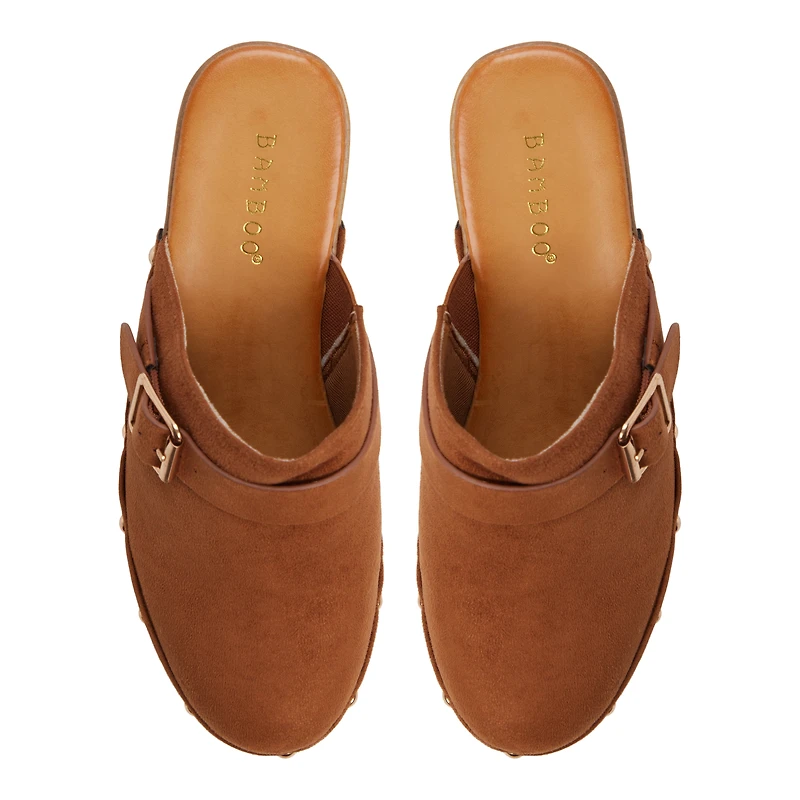 Heidilou Cognac Women's Chunky Heels
