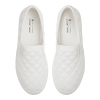 Iggyy White Women's Slip On Sneakers