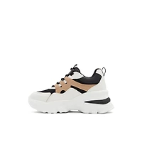 Jennaa Black Multi Women's Wedge Sneakers