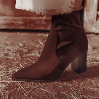Johannah Marron Foncé Femmes Bottillons | Boutique Spring Canada