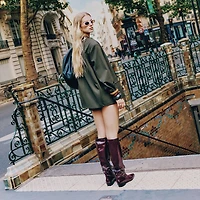 Kamrynn Bordo Women's Knee-high Boots