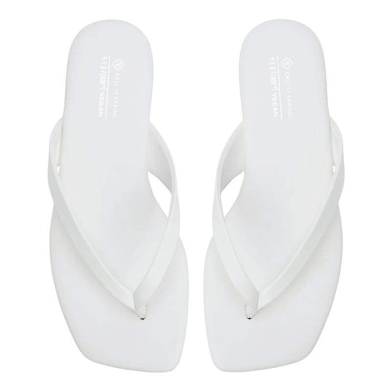 Kayce White Women's Flats