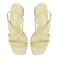 Kiira Light Yellow Women's Low-mid Heels