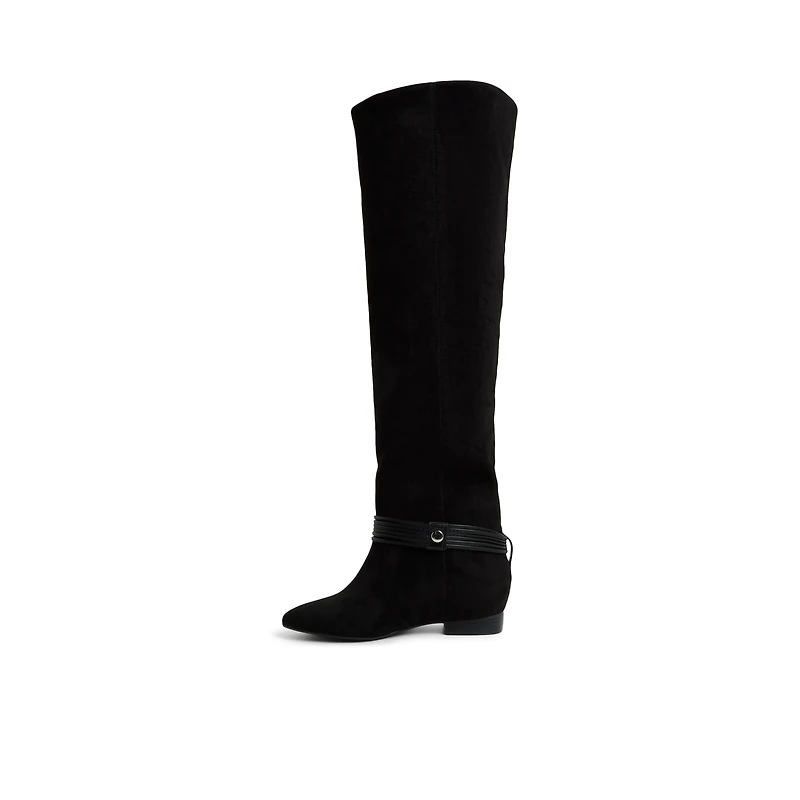 Klarissa Open Black Women's Over-the-knee Boots