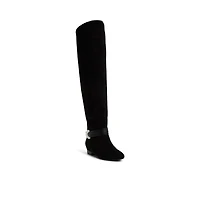 Klarissa Open Black Women's Over-the-knee Boots