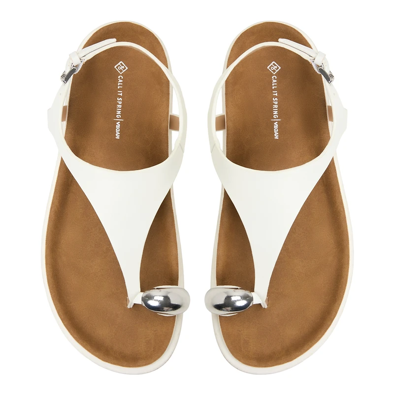 Leonah Blanc Femmes Talons plats | Boutique Spring Canada