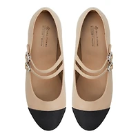 Libbi Medium Beige Women's Ballerinas