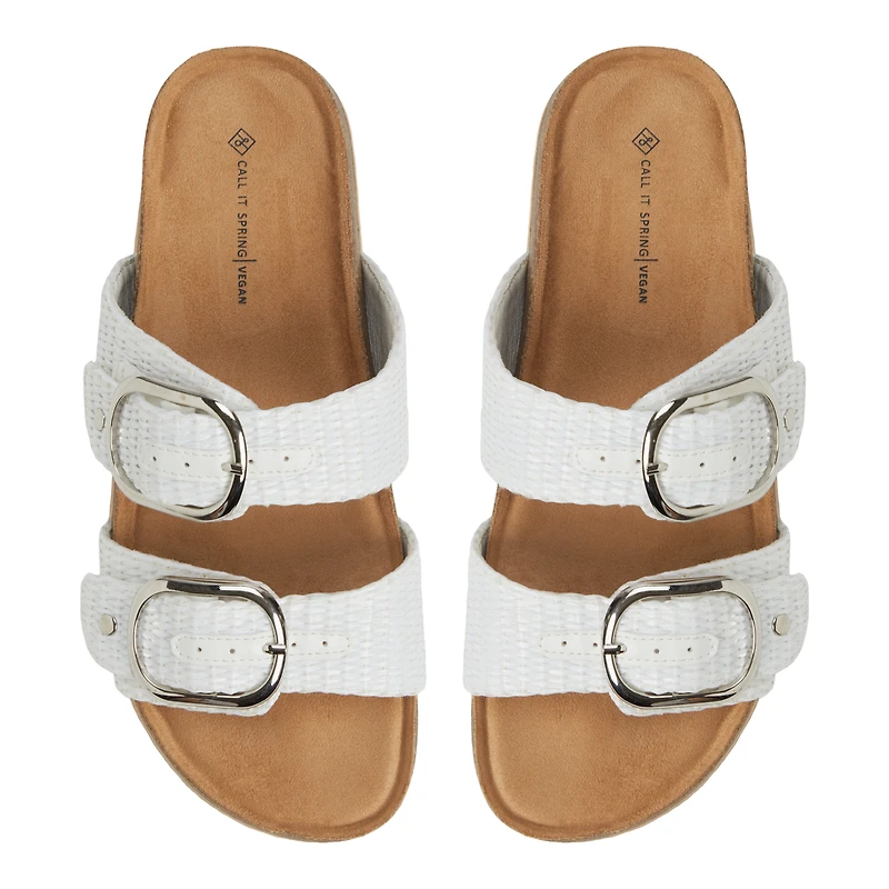 Mahina White Women's Slides