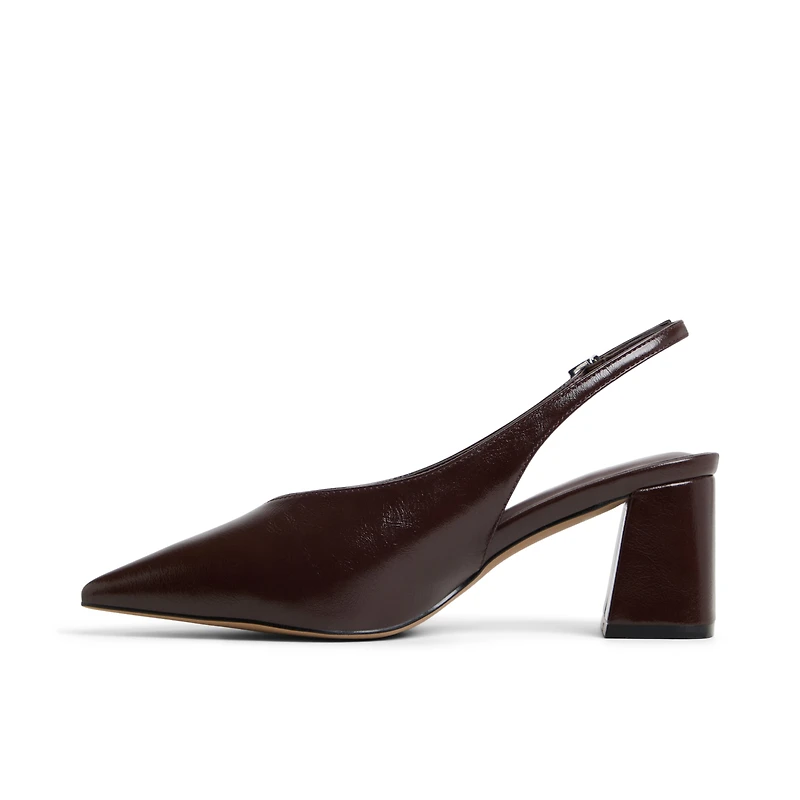 Marianaa Marron Foncé Femmes Talons blocs | Boutique Spring Canada