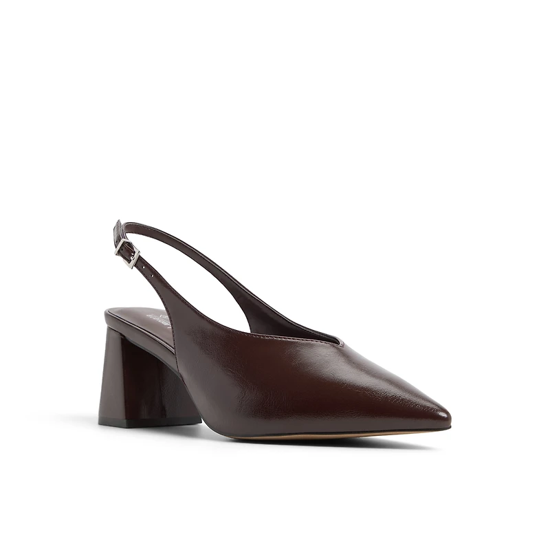 Marianaa Marron Foncé Femmes Talons blocs | Boutique Spring Canada
