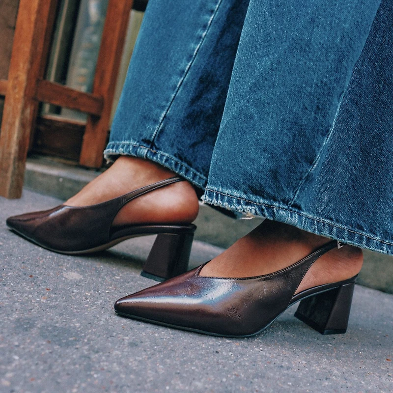 Marianaa Dark Brown Women's Block Heels