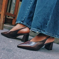 Marianaa Dark Brown Women's Block Heels